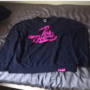 Pink Dolphin Navy Blue Crewneck Sweatshirt